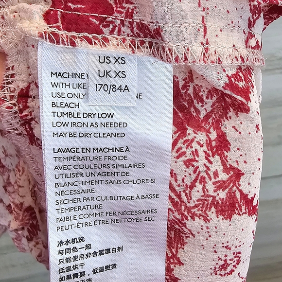 Free People These Dreams Floral Ruffle Mini Dress XS Boho Cottagecore Festival - Picture 15 of 16